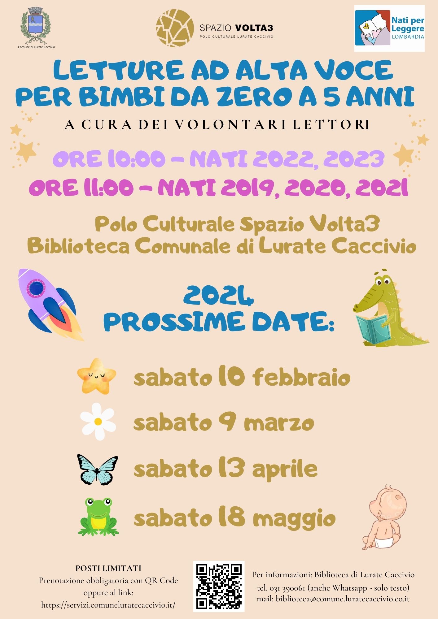 Letture ad alta voce per bimbi da zero a 5 anni