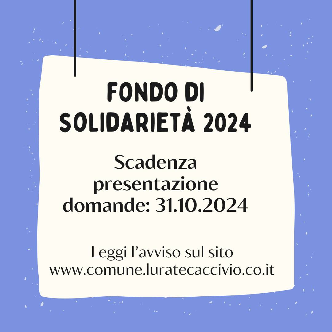 Fondo di Solidarietà 2024