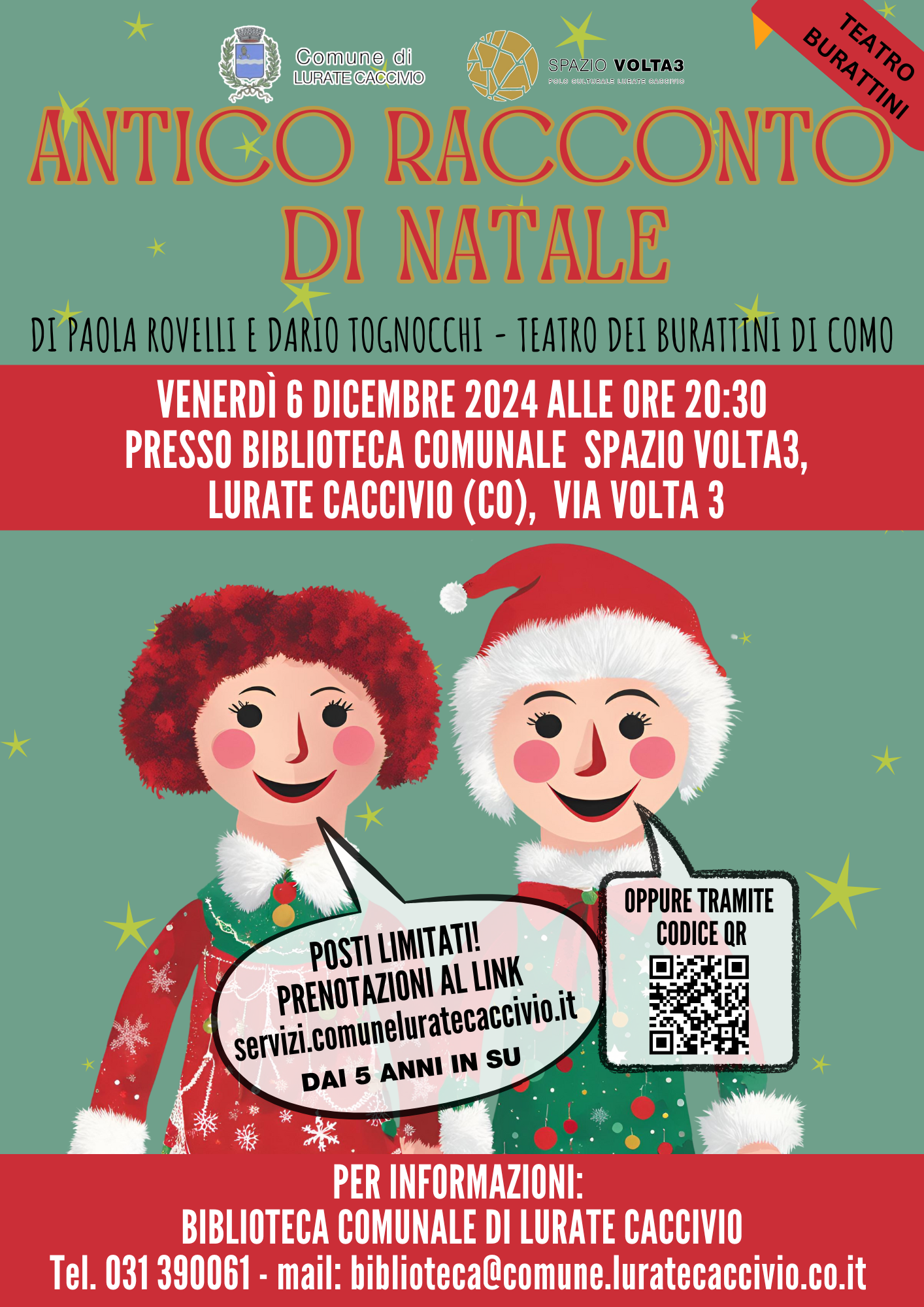 Spettacolo di burattini "Antico racconto di Natale"