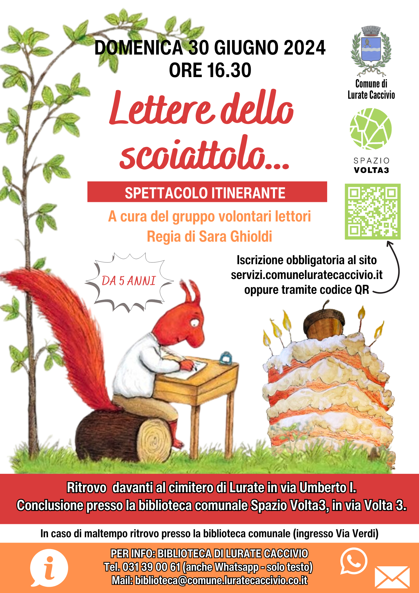 Lettere dello scoiattolo - spettacolo itinerante per famiglie