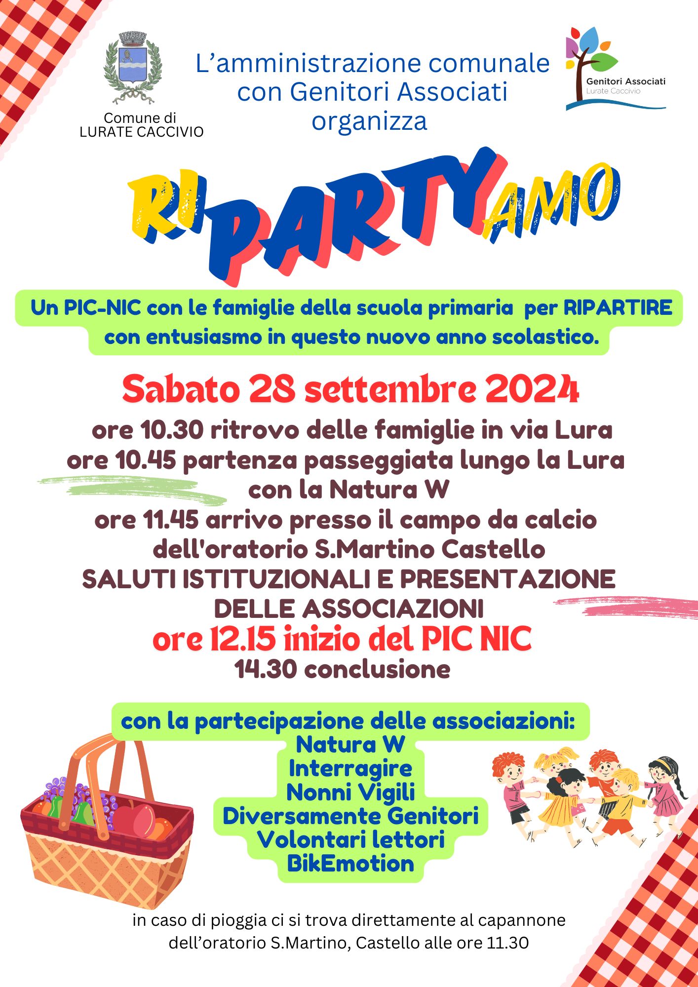 riPARTYamo - PIC NIC per famiglie della scuola primaria