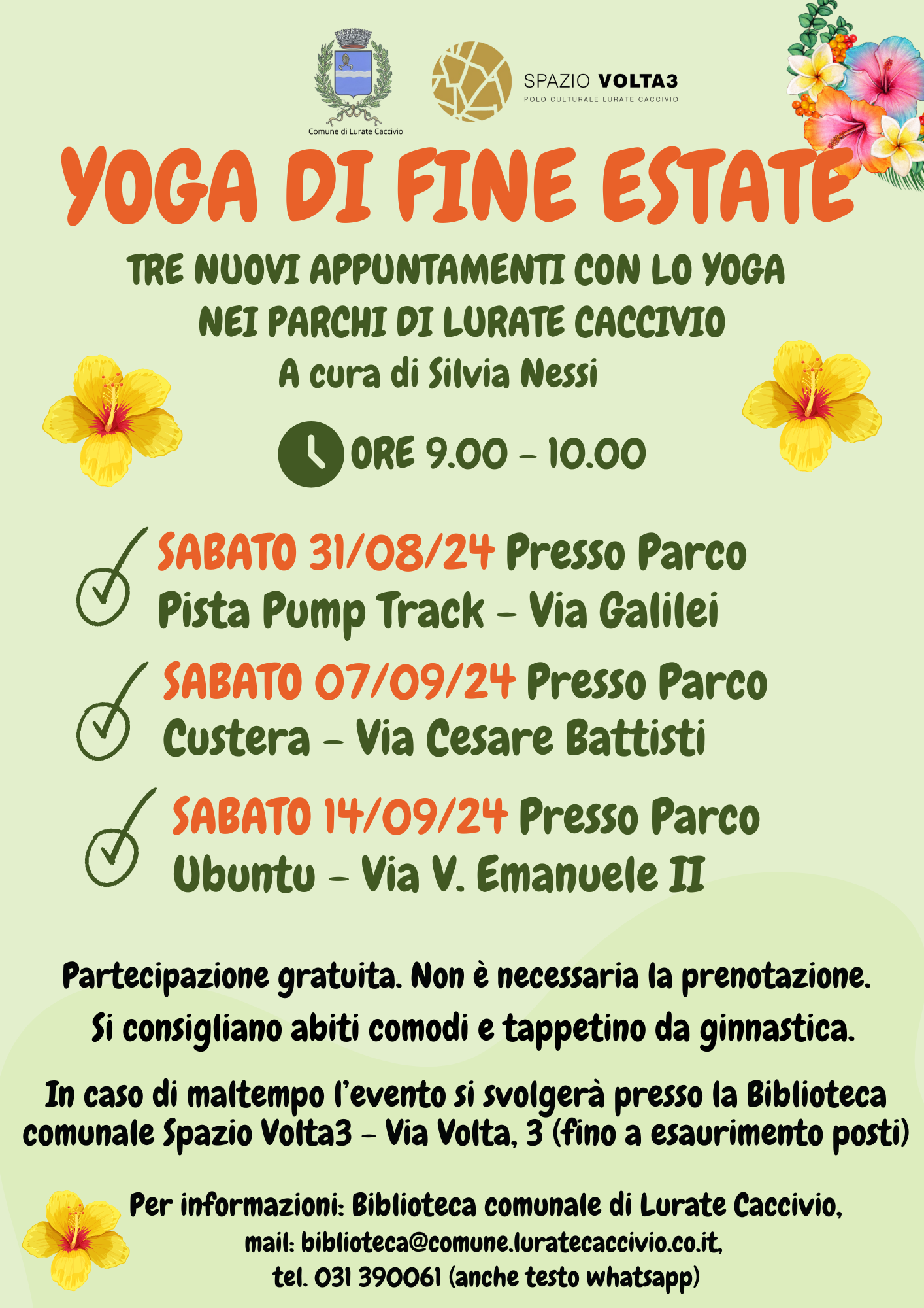 Yoga insieme nel Parco Custera