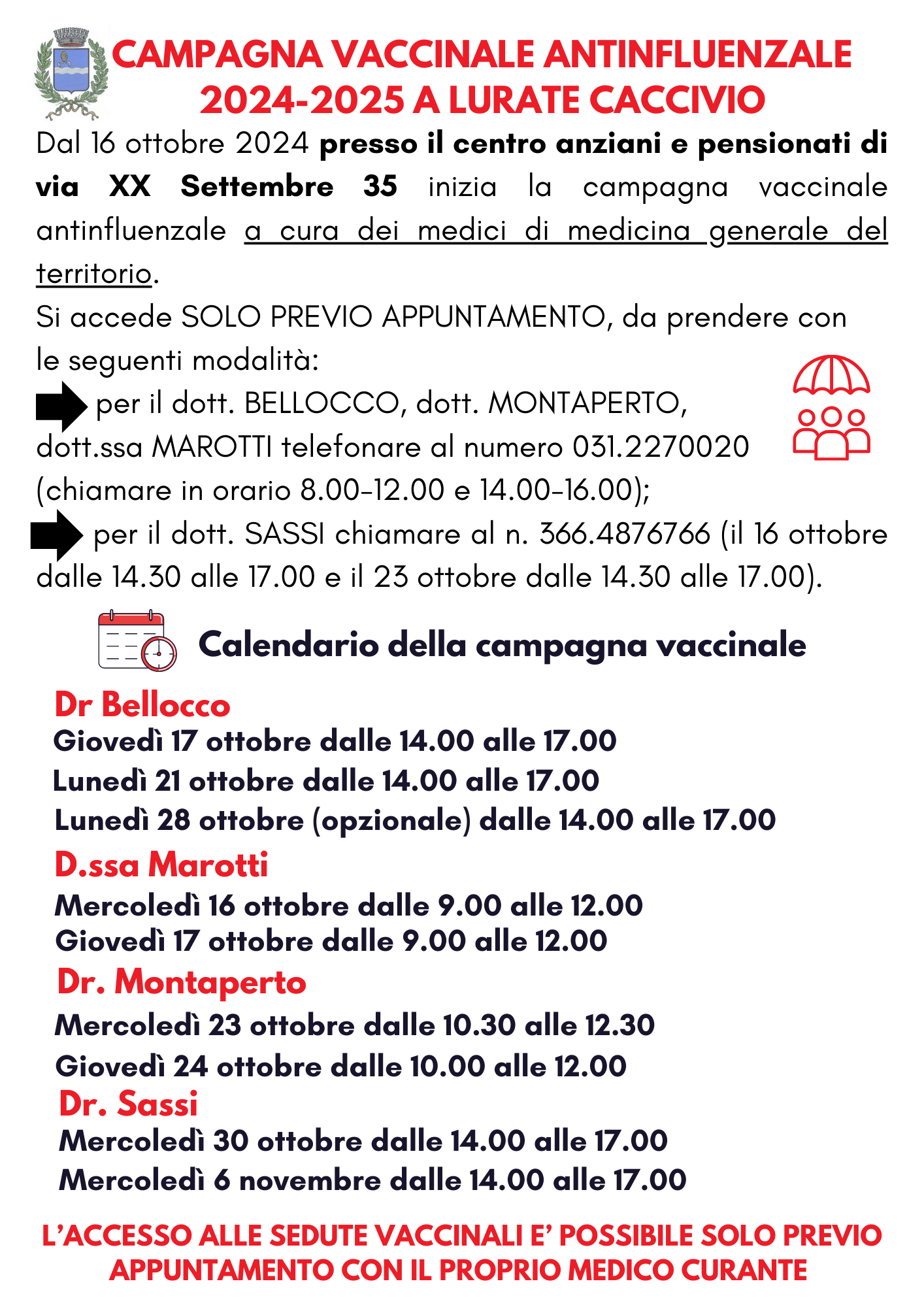 Campagna vaccinale antinfuenzale 2024-2025